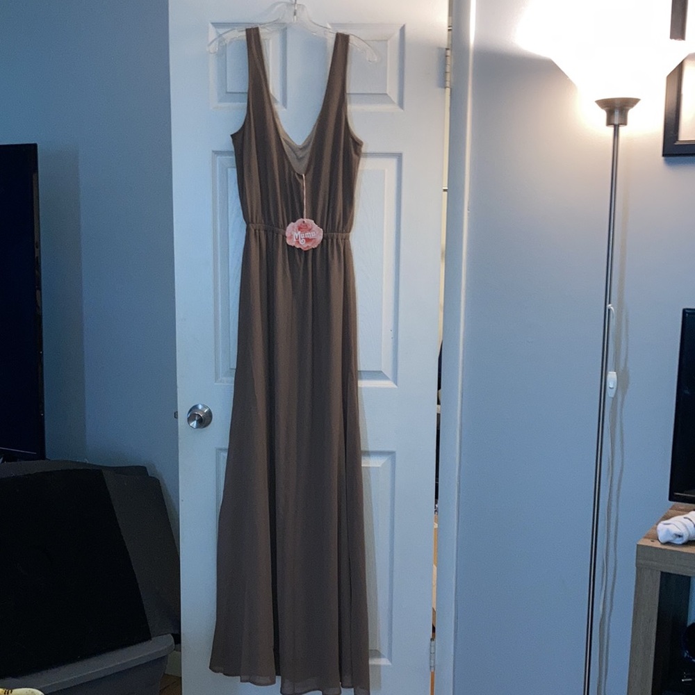 NWT Kendall Maxi Dress in Dune Chiffon